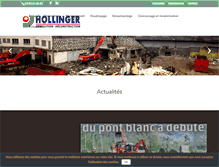 Tablet Screenshot of hollinger-demolition.fr